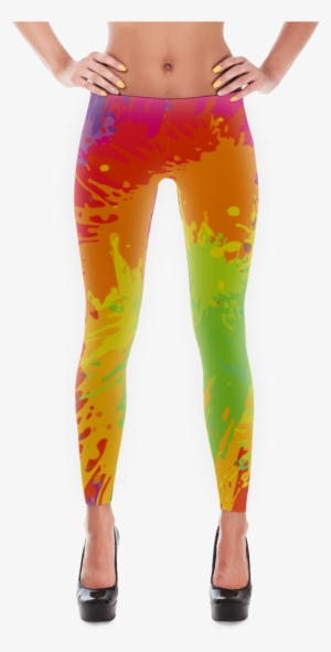 Paint Splatter Fun Leggings - Patterned Leggings
