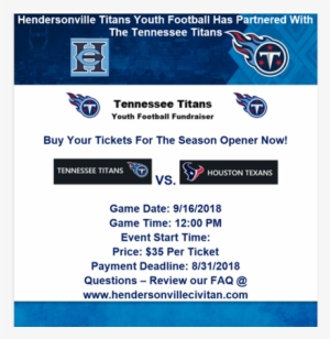 Tennessee Titans Youth Football Fundrai - American Football