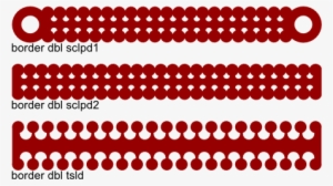 Dbl Scalloped Borders - Cricut