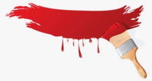Red Paint Brush - Paint Brush Png