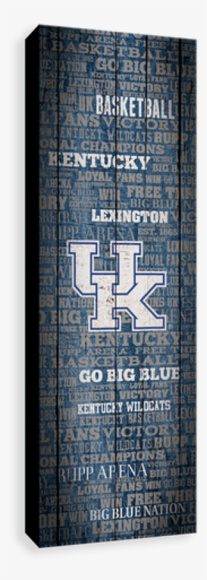 Kentucky Wildcats Typography On Wood - Obelisk