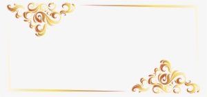 Gold Line Border European Vector 4748*2250 - Vector Border Gold Png