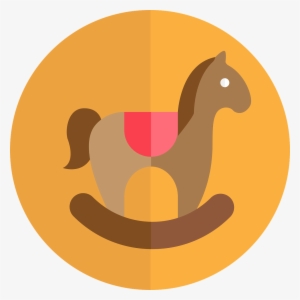 Rocking Horse Illustration On Pink Wine Stopper