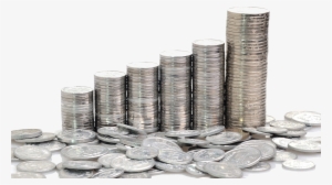 Silver Coin Stack Png