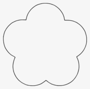 Jpg Freeuse Download Flower Scallop Background Plain - Flower Shape Clipart Black And White