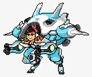 4 - Overwatch Dva Pixel Spray