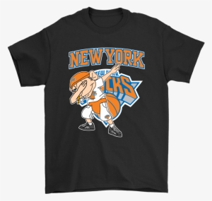 New York Knicks Jeffy Dabbing Super Mario Logan Basketball - Board Game Shirts
