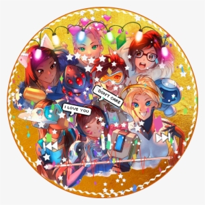 Overwatch Mercy Tracer Bastion Pharah Mei Symmetra - Cartoon