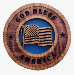 God Bless America Plaque - Circle