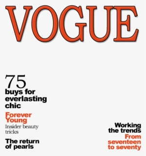 Magazine Cover Png - Vogue Magazine Covers Png