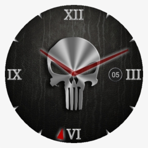 The Punisher - Round - Punisher Metal Logo Aluminum Keychain