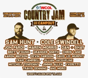 Set Times - Country Jam Legend Valley 2018