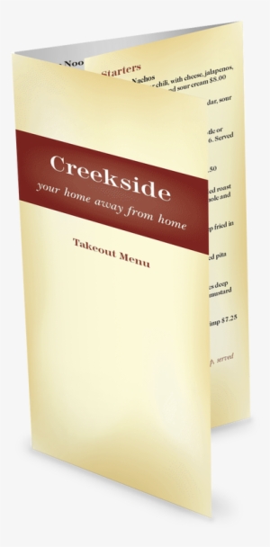 Family Restaurants Trifold - Book Cover