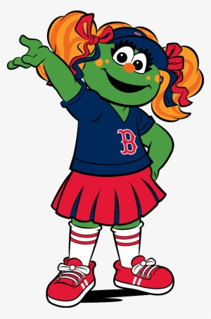 Learn Fun Facts And The Story Behind Tessie The Green - Red Sox Mascot Cartoon