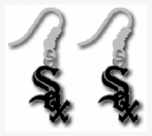White Sox Logo Dangle Earrings - Chicago White Sox