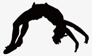 Cheerleading Stunts Silhouette At Getdrawings - Tumbling Clipart
