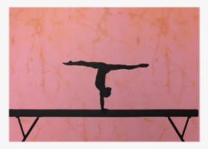 Gymnast Flip Silhouette