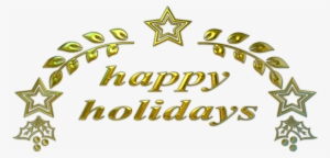 Happy Holidays Text 3 - Glückliche Feiertage, Imitat-folien-buchstaben, Papierservietten