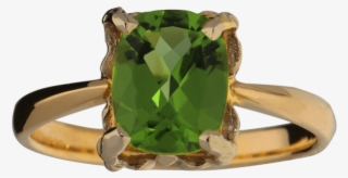 Happy Gems Pendant Rose Gold, Peridot, Cubic Zirconia - Gemstone