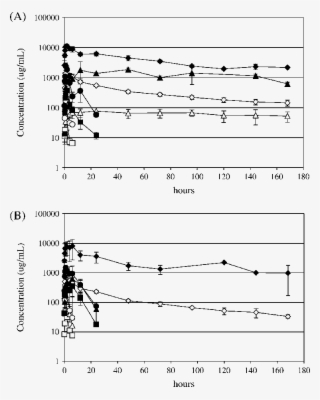Plasma Concentration Time Course Of Total Radioactivity - Diagram