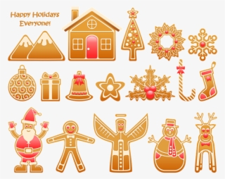 Happy Holidays Clipart 17, Buy Clip Art - Рождественские Пряники Пнг
