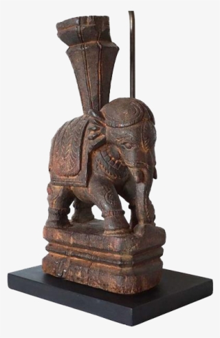 Antique Indian Hand Carved Rosewood Elephant Model - Indian Rosewood