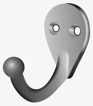 Jpg Black And White Library Coat Hook Clipart - Clothing