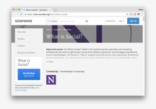 What Is Social - Coursera