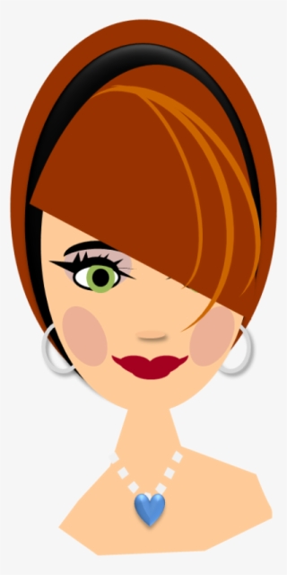 Free Vector Lady With Red Hair - Lady Free Vectors