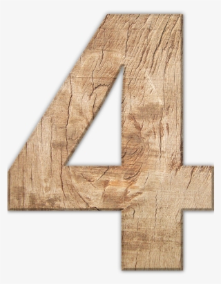 Pay, Wood, One, Grain, Pattern, Digit, Order - Angka 4