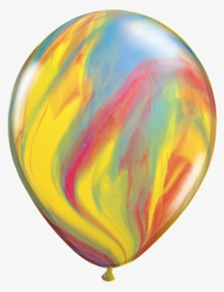 11" Multi Color Tie Dye Balloon - Agate Balloons