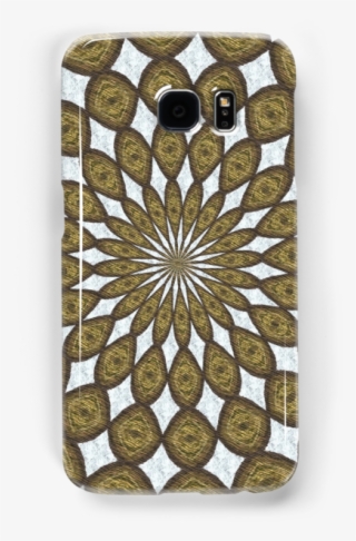 A Mandala Made Of Discs With A Woodgrain Texture On - Mandala