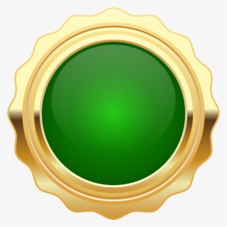 Clip Art Seal Green Gold Png Image