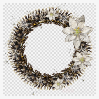 Download Round Christmas Borders Clipart Borders And - Transparent Christmas Round Frame Png