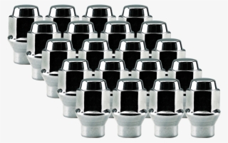 White Knight 7812-4 Chrome Et Bulge Lug Nut - 4 Piece