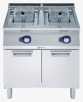 Two Wells Freestanding Gas Fryer - Double Well Deep Fryer