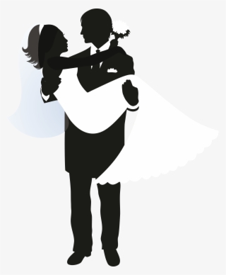 Wedding Invitation Silhouette Bridegroom - Bride And Groom Silhouette Clip