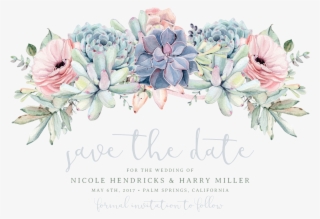 Clipart Black And White Stock Wedding Gold Foil Save - Save The Date Png Flores