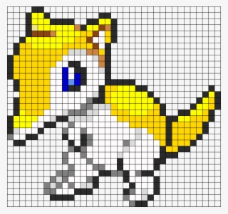 Sandshrew - Perler Beads Sandshrew Pattern