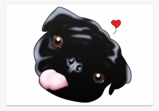 Poster Black Pug De Victor Poetana - Pug