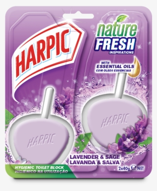 Harpic Active Fresh Hygienic Cage-free Rimblock Lavender