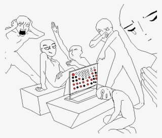 Connect 4 By Dappervoxxly - Game Night Drawing