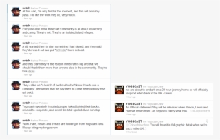Mojang, Yogscast In Dispute - Notch Tweets About Yogscast