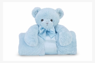 Bearington Baby Cuddle Me Stroller Blanket (blue Huggie