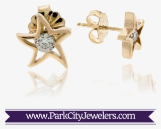 Star Fish Stud Earrings - Elk Ivory Engagement Rings