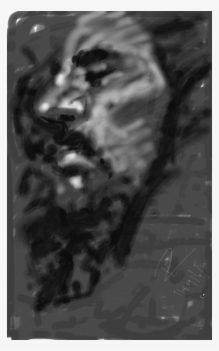 This Is The Last Of The Digital Drawings I Did At This - Monochrome