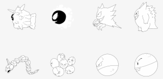 Pokemon Logo Black And White - Sketch