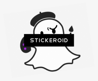 Snapchat Ghost Logo Black And White - Silhouette