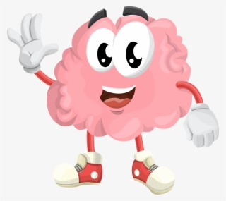 Strive To Be More Social - Brain Cartoon No Background