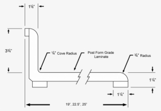 Waterfall Edge Ct006 - Waterfall Edge Cabinet With Post